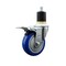 Service Caster 4'' SS Blue Poly Swivel 1-7/8'' Expanding Stem Caster Total Lock Brake SCC-SSEXTTL20S414-PPUB-BLUE-178 - alternate 1